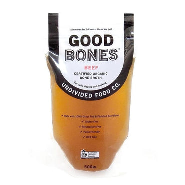 Undivided Food Co Good Bones Organic Beef Bone Broth 500ml